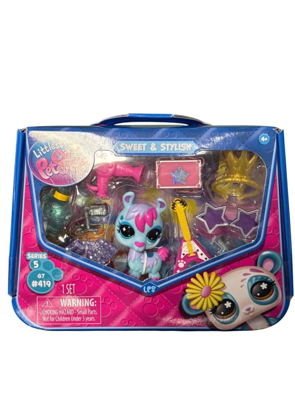 Littlest Pet Shop G7 Series 5 Sweet & Stylish Llama #419 NIB Glam Rock Toy